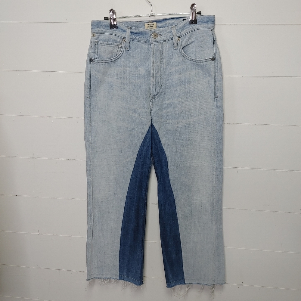 Citizens Of Humanity Cora Crop Relaxed Shadow Inseam Jeans 25 - Picture 2 of 15
